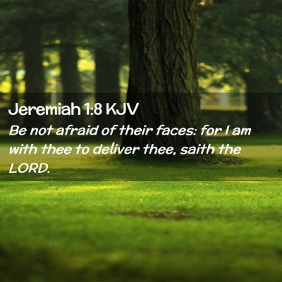 Jeremiah 1:8 KJV Free Bible Images