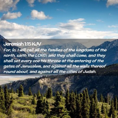 Jeremiah 1:15 KJV Free Bible Images