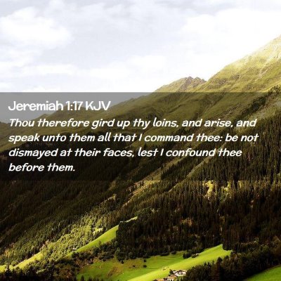 Jeremiah 1:17 KJV Free Bible Images