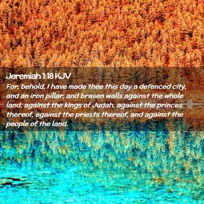 Jeremiah 1:18 KJV Free Bible Images