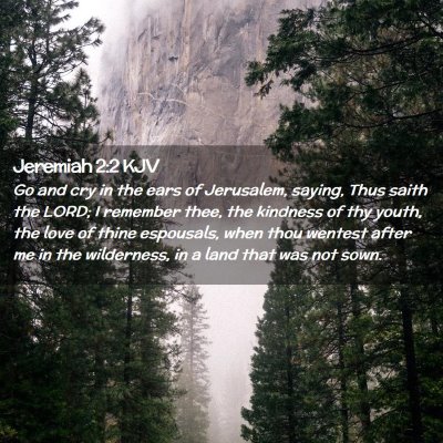 Jeremiah 2:2 KJV Free Bible Images