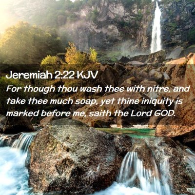 Jeremiah 2:22 KJV Free Bible Images