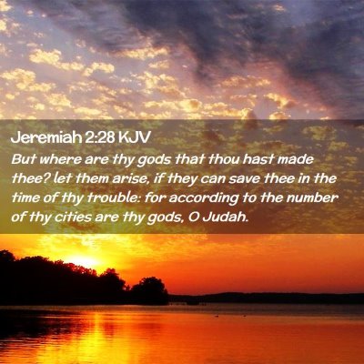 Jeremiah 2:28 KJV Free Bible Images