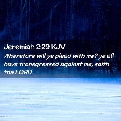 Jeremiah 2:29 KJV Free Bible Images