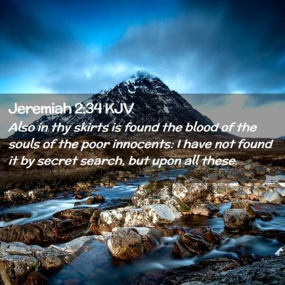 Jeremiah 2:34 KJV Free Bible Images