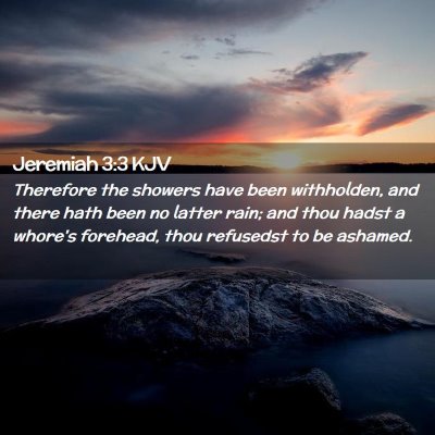 Jeremiah 3:3 KJV Free Bible Images