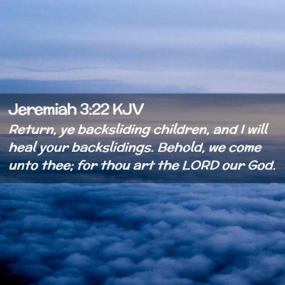 Jeremiah 3:22 KJV Free Bible Images