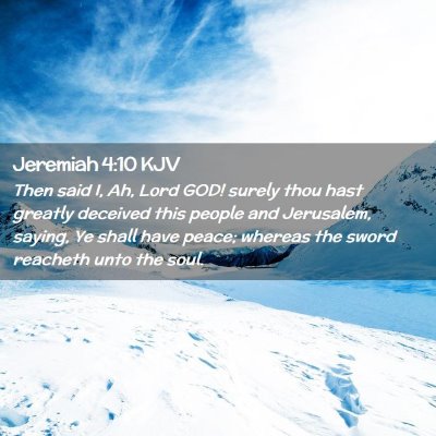 Jeremiah 4:10 KJV Free Bible Images