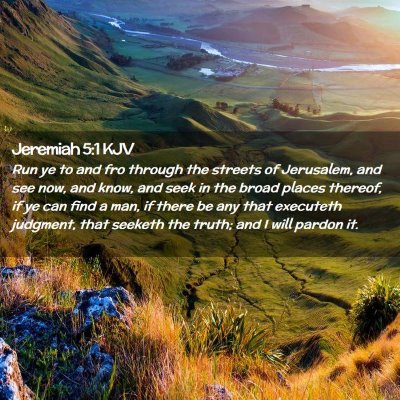 Jeremiah 5:1 KJV Free Bible Images