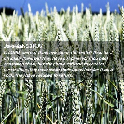 Jeremiah 5:3 KJV Free Bible Images