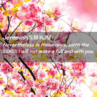 Jeremiah 5:18 KJV Free Bible Images