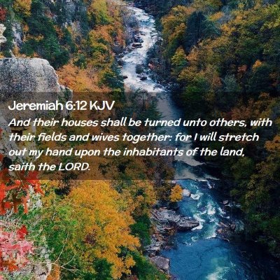 Jeremiah 6:12 KJV Free Bible Images