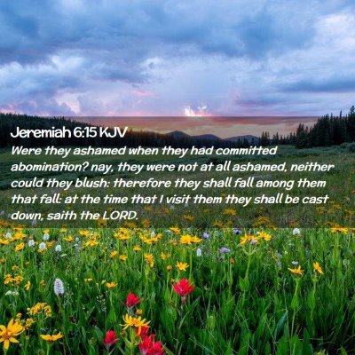 Jeremiah 6:15 KJV Free Bible Images