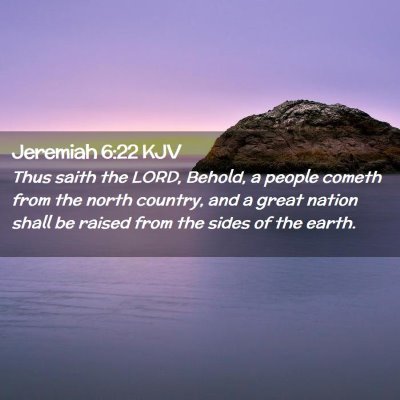 Jeremiah 6:22 KJV Free Bible Images