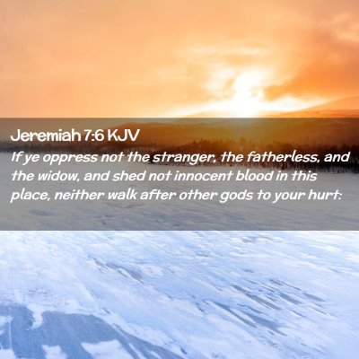 Jeremiah 7:6 KJV Free Bible Images