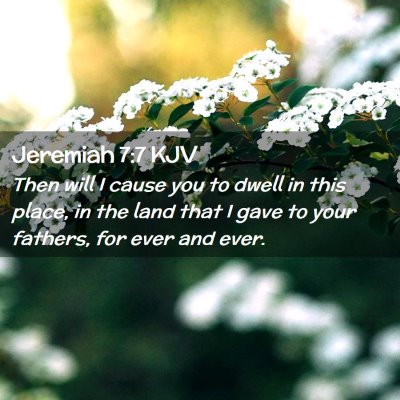 Jeremiah 7:7 KJV Free Bible Images