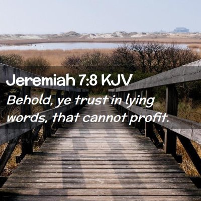 Jeremiah 7:8 KJV Free Bible Images