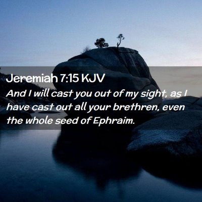 Jeremiah 7:15 KJV Free Bible Images