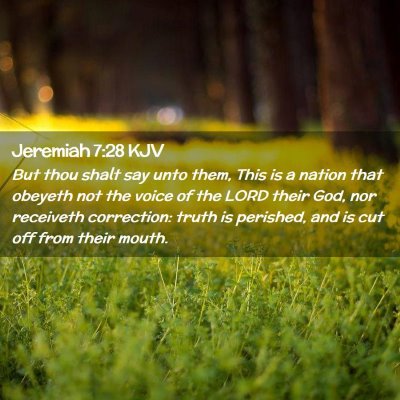 Jeremiah 7:28 KJV Free Bible Images