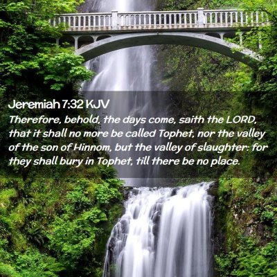 Jeremiah 7:32 KJV Free Bible Images