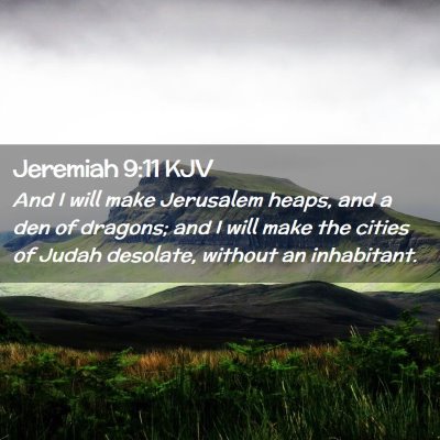 Jeremiah 9:11 KJV Free Bible Images