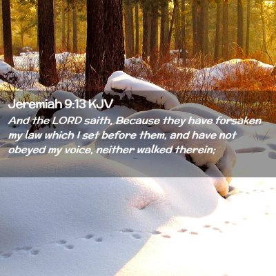 Jeremiah 9:13 KJV Free Bible Images