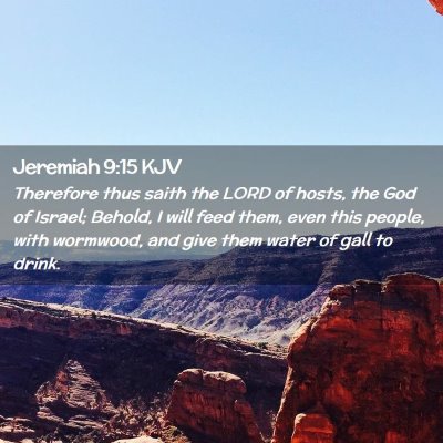 Jeremiah 9:15 KJV Free Bible Images