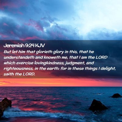 Jeremiah 9:24 KJV Free Bible Images