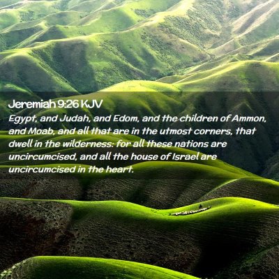 Jeremiah 9:26 KJV Free Bible Images