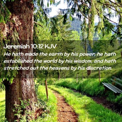 Jeremiah 10:12 KJV Free Bible Images