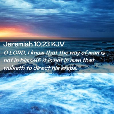 Jeremiah 10:23 KJV Free Bible Images