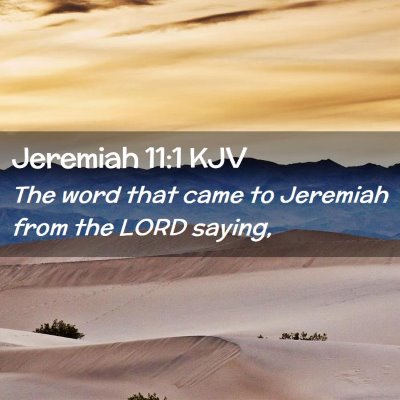 Jeremiah 11:1 KJV Free Bible Images