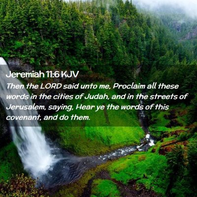 Jeremiah 11:6 KJV Free Bible Images