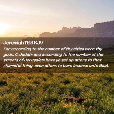 Jeremiah 11:13 KJV Free Bible Images