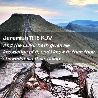 Jeremiah 11:18 KJV Free Bible Images