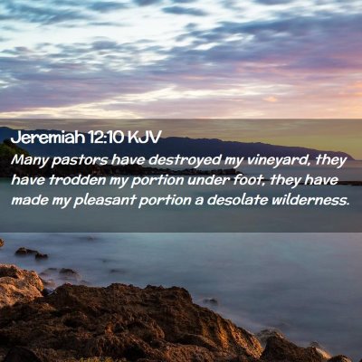 Jeremiah 12:10 KJV Free Bible Images