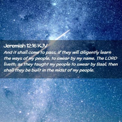 Jeremiah 12:16 KJV Free Bible Images