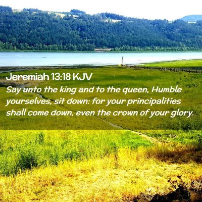 Jeremiah 13:18 KJV Free Bible Images