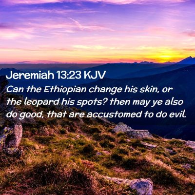 Jeremiah 13:23 KJV Free Bible Images