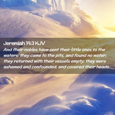 Jeremiah 14:3 KJV Free Bible Images