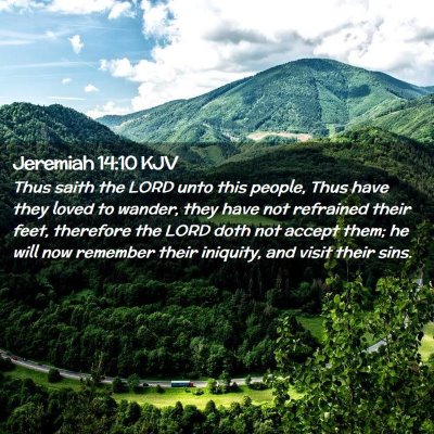 Jeremiah 14:10 KJV Free Bible Images