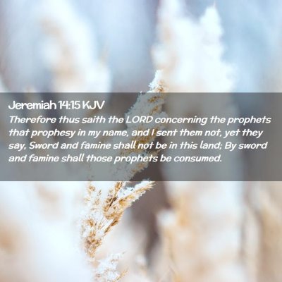 Jeremiah 14:15 KJV Free Bible Images