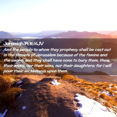 Jeremiah 14:16 KJV Free Bible Images