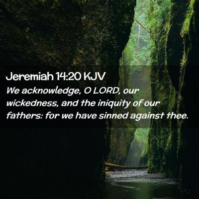 Jeremiah 14:20 KJV Free Bible Images