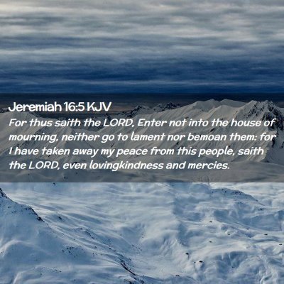 Jeremiah 16:5 KJV Free Bible Images