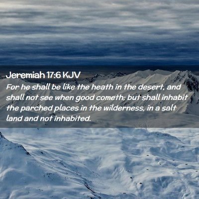 Jeremiah 17:6 KJV Free Bible Images