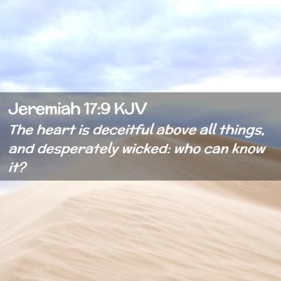 Jeremiah 17:9 KJV Free Bible Images