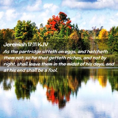 Jeremiah 17:11 KJV Free Bible Images