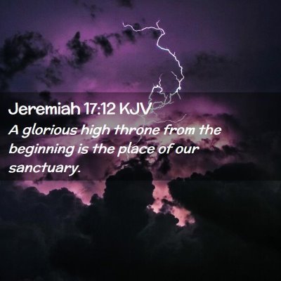 Jeremiah 17:12 KJV Free Bible Images