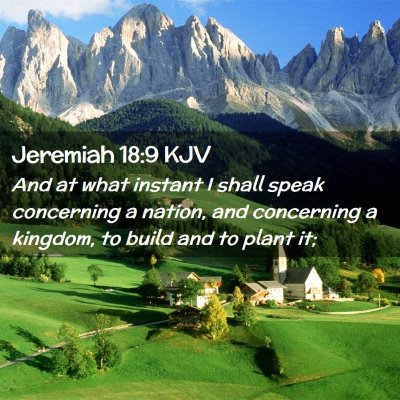 Jeremiah 18:9 KJV Free Bible Images